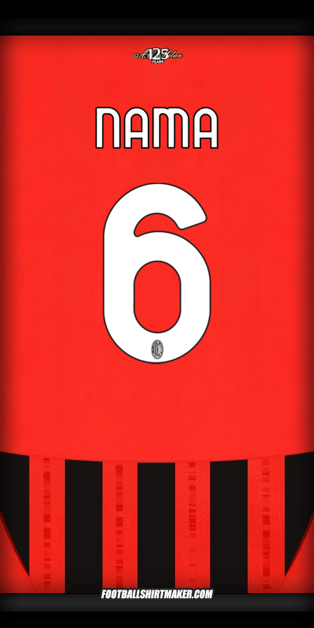 Jersey AC Milan 2024/2025 -  nama - 6