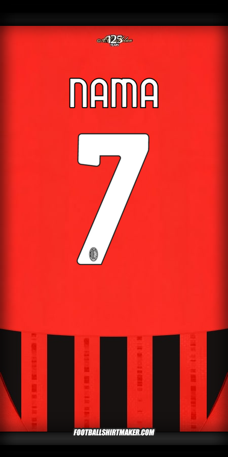 Jersey AC Milan 2024/2025 -  nama - 7