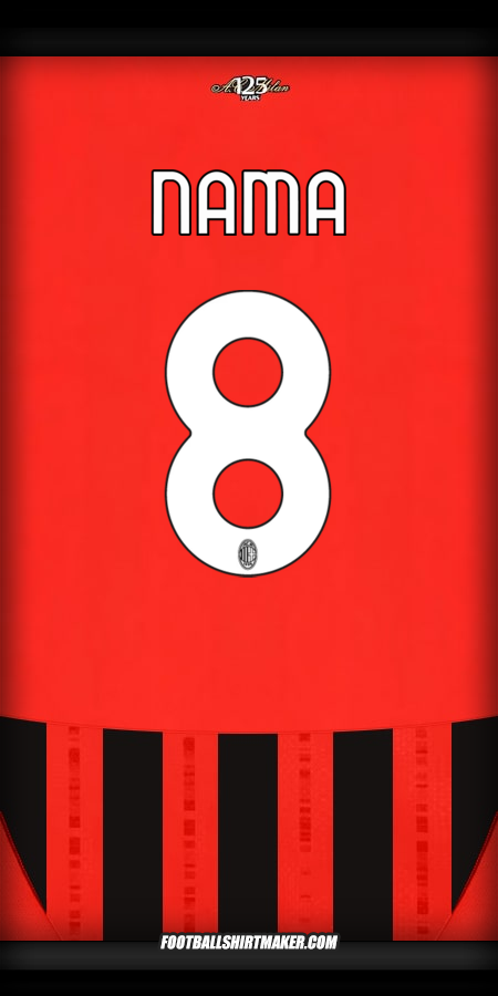 Jersey AC Milan 2024/2025 -  nama - 8