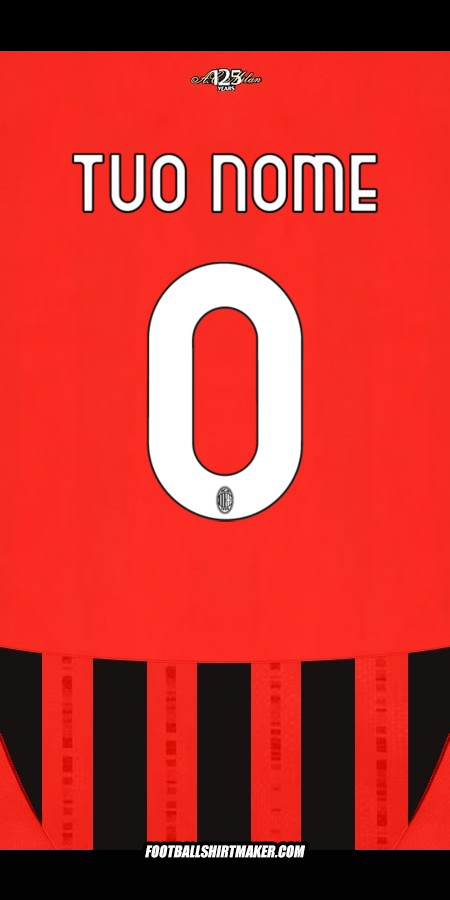 Maglia AC Milan 2024/2025 -  tuo nome - 0