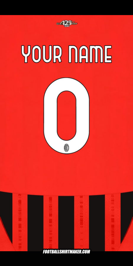 Shirt AC Milan 2024/2025 -  your name - 0