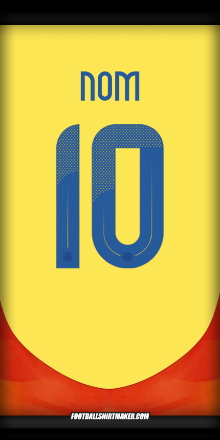 Maillot Colombie 2024 -  nom - 10