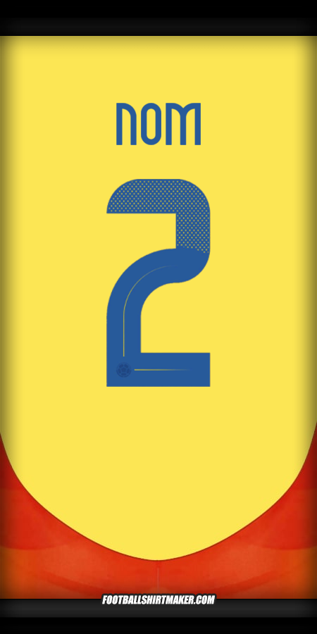 Maillot Colombie 2024 -  nom - 2