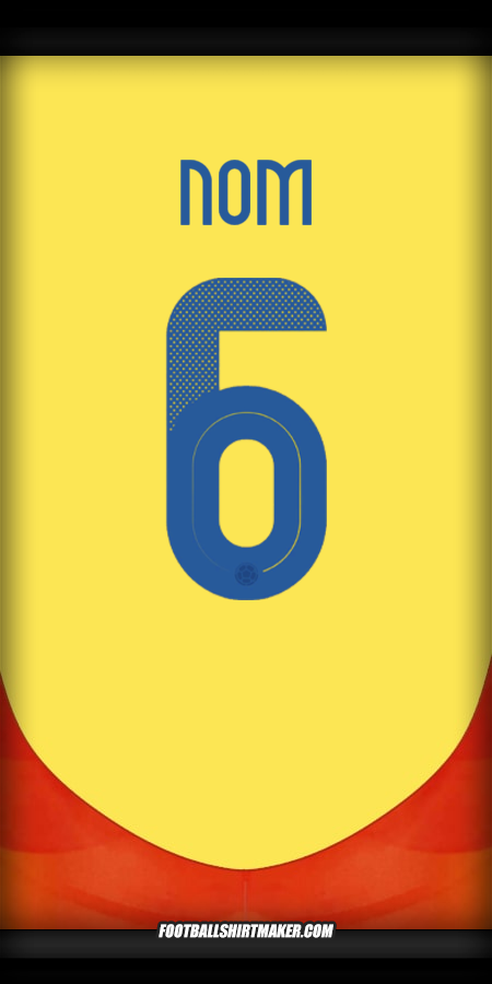 Maillot Colombie 2024 -  nom - 6