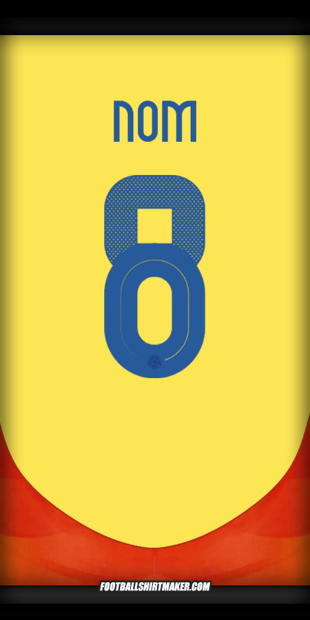 Maillot Colombie 2024 -  nom - 8