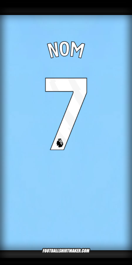 Maillot Manchester City 2024/2025 -  nom - 7