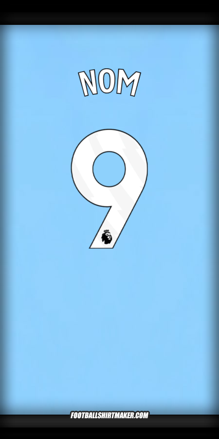 Maillot Manchester City 2024/2025 -  nom - 9