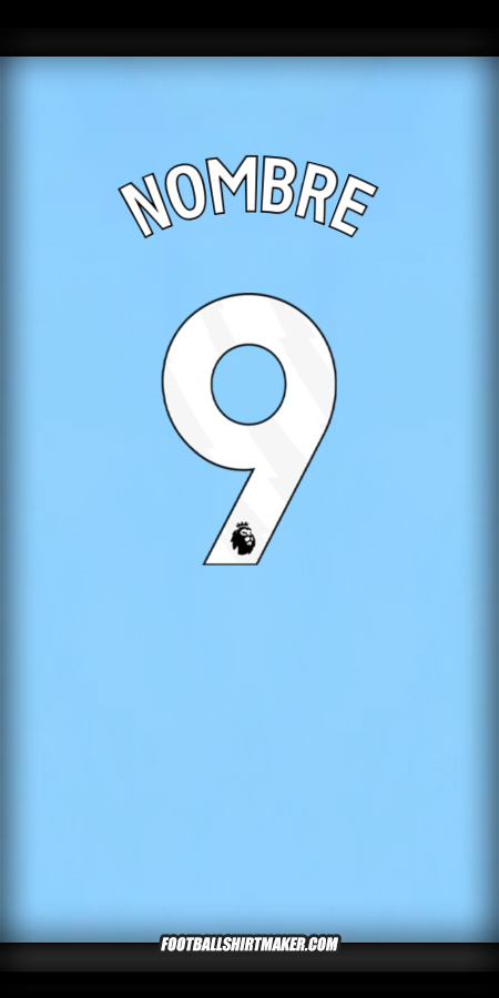 Camiseta Manchester City 2024/2025 -  nombre - 9