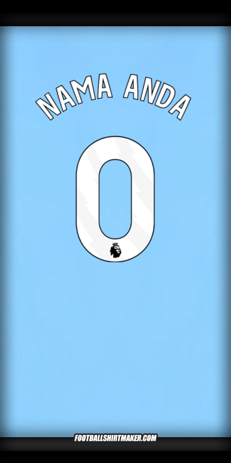 Jersey Manchester City 2024/2025 -  nama anda - 0