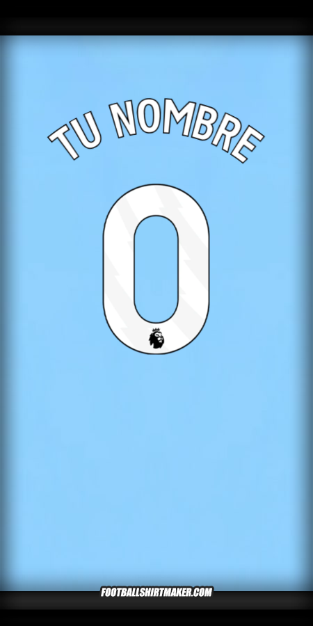 Camiseta Manchester City 2024/2025 -  tu nombre - 0