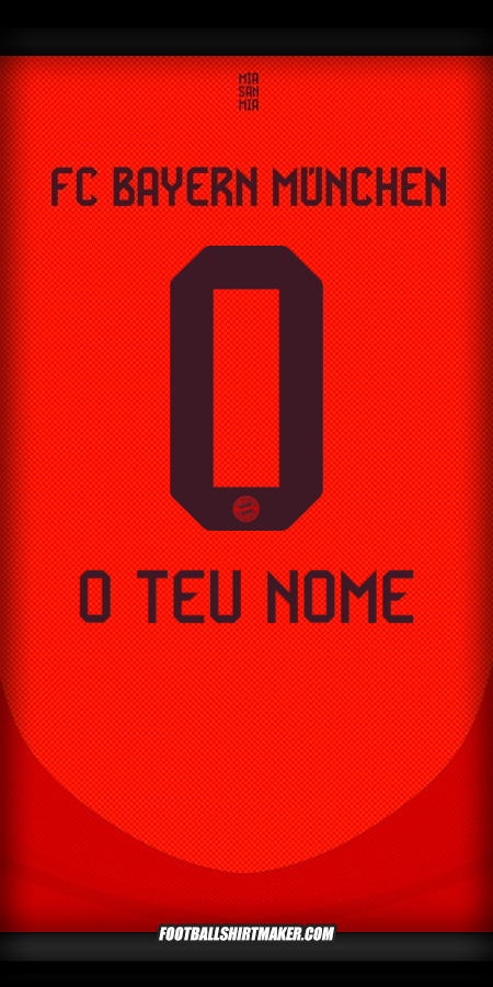 Camisola FC Bayern Munchen 2024/2025 -  o teu nome - 0