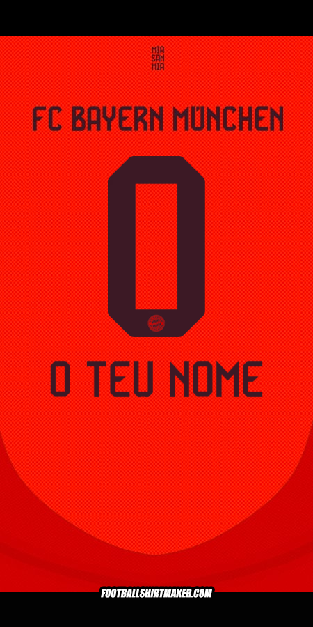 Camisola FC Bayern Munchen 2024/2025 -  o teu nome - 0