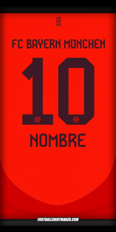 Jersey FC Bayern Munchen 2024/2025 -  nombre - 10