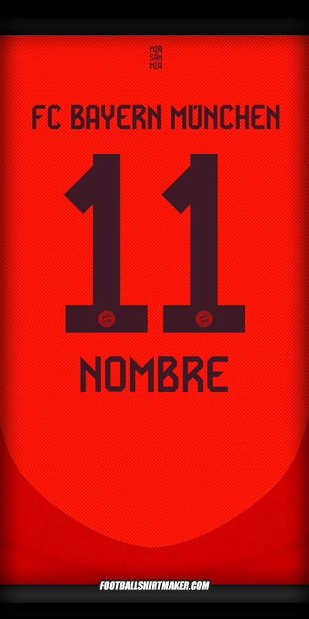 Jersey FC Bayern Munchen 2024/2025 -  nombre - 11