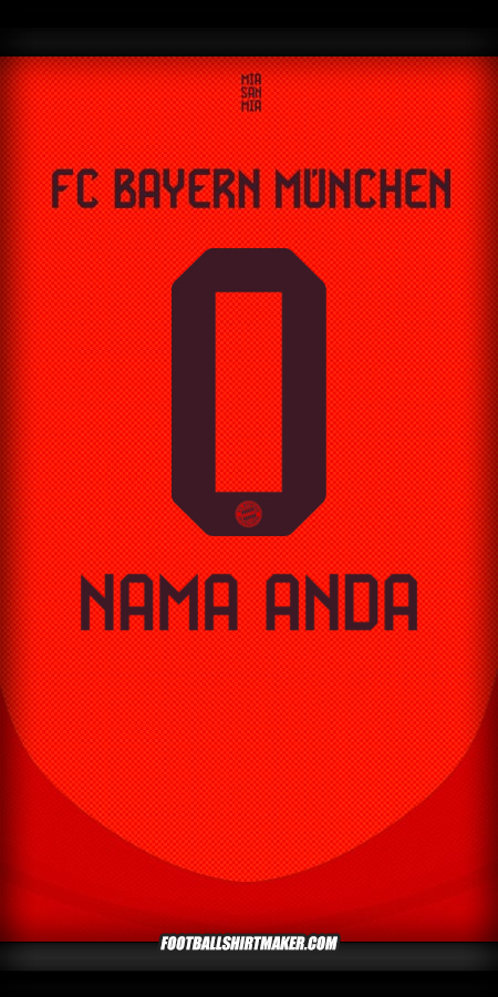 Jersey FC Bayern Munchen 2024/2025 -  nama anda - 0