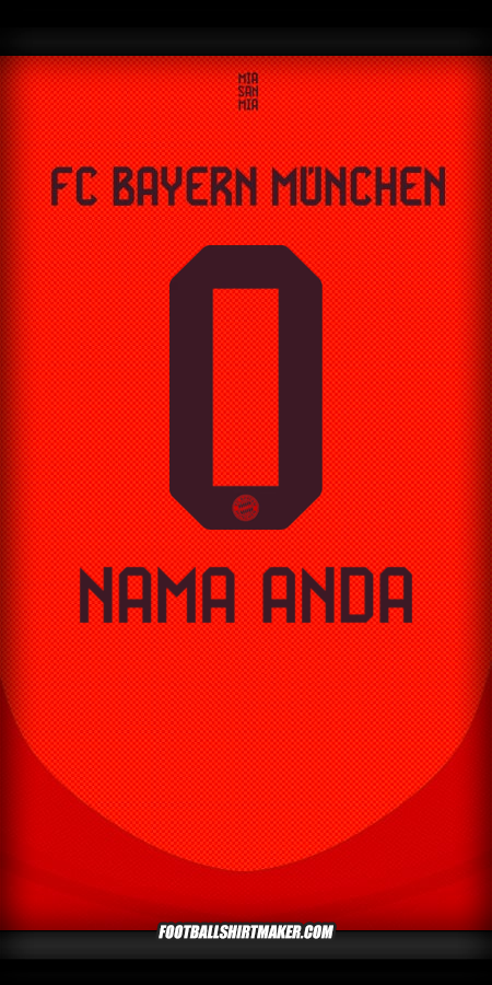 Jersey FC Bayern Munchen 2024/2025 -  nama anda - 0