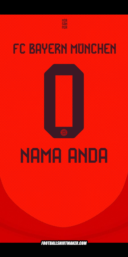 Jersey FC Bayern Munchen 2024/2025 -  nama anda - 0
