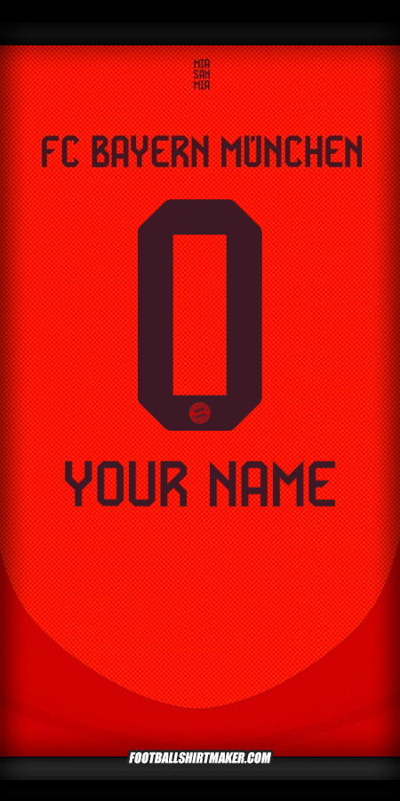 Jersey FC Bayern Munchen 2024/2025 -  your name - 0