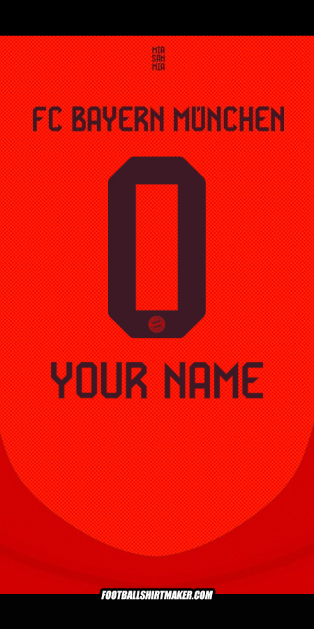 Jersey FC Bayern Munchen 2024/2025 -  your name - 0