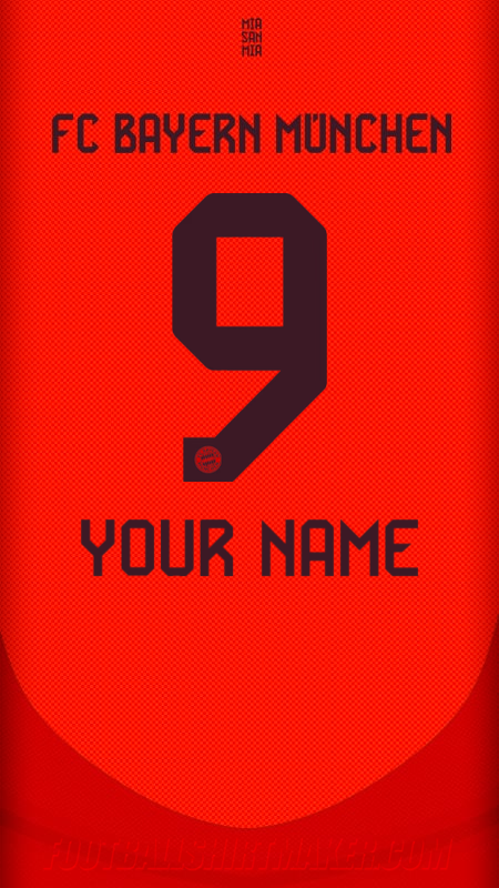 FC Bayern Munchen 2024/2025 jersey number 9 your name