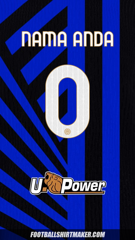 Jersey Inter 2024/2025 -  nama anda - 0