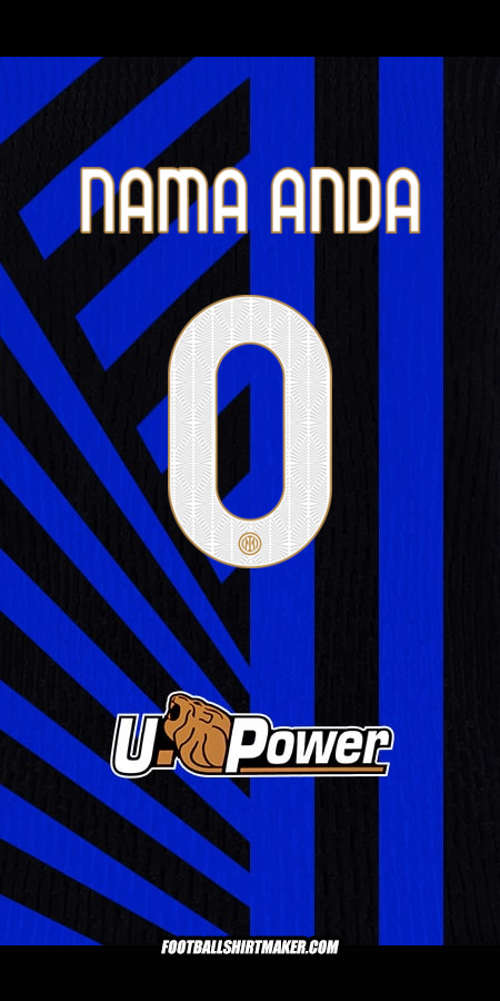 Jersey Inter 2024/2025 -  nama anda - 0