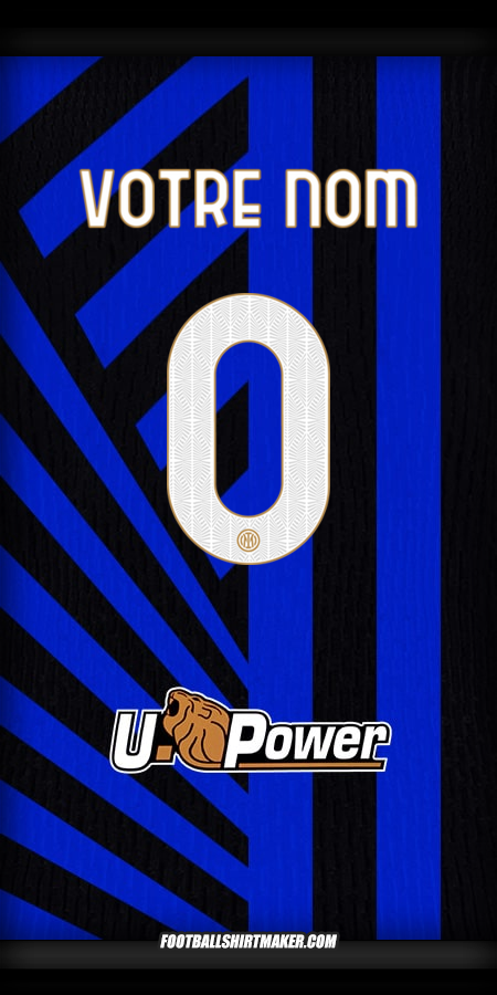 Maillot Inter 2024/2025 -  votre nom - 0