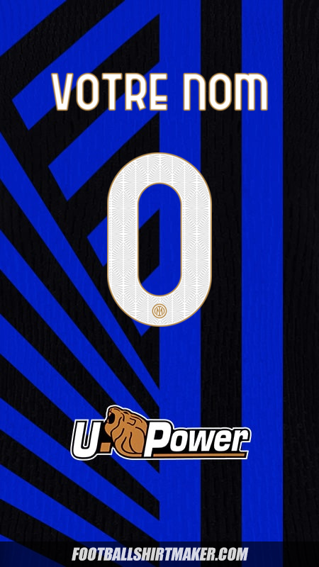 Maillot Inter 2024/2025 -  votre nom - 0