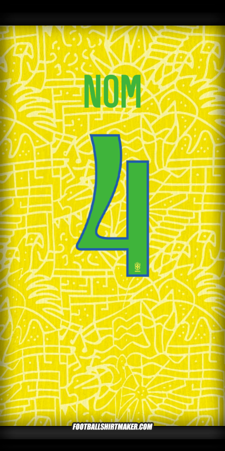 Maillot Brésil 2024 -  nom - 4