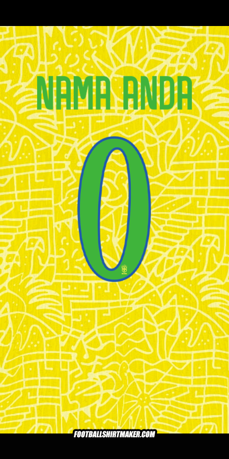 Jersey Brasil 2024 -  nama anda - 0