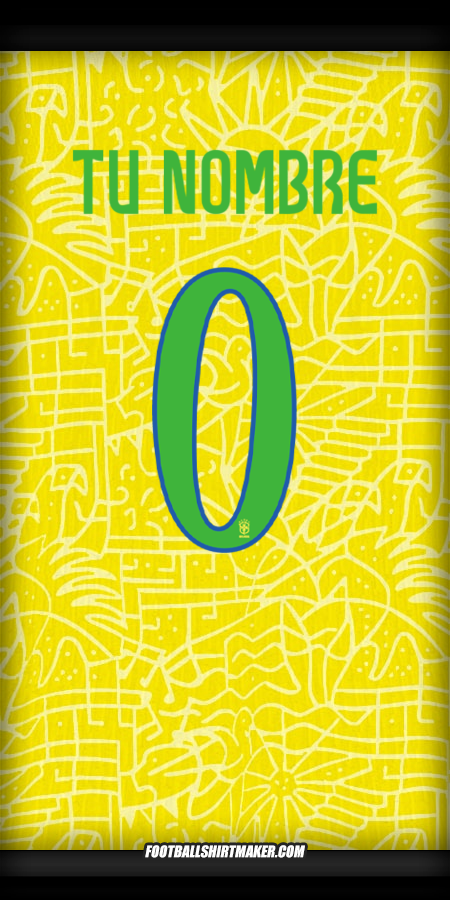 Camiseta Brasil 2024 -  tu nombre - 0