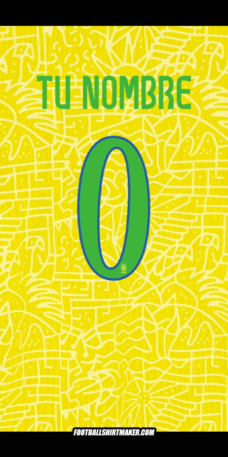 Camiseta Brasil 2024 -  tu nombre - 0