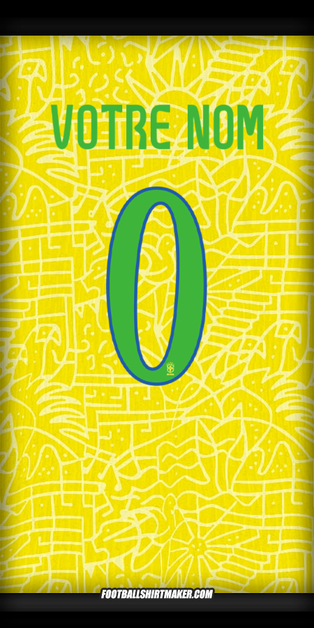 Maillot Brésil 2024 -  votre nom - 0