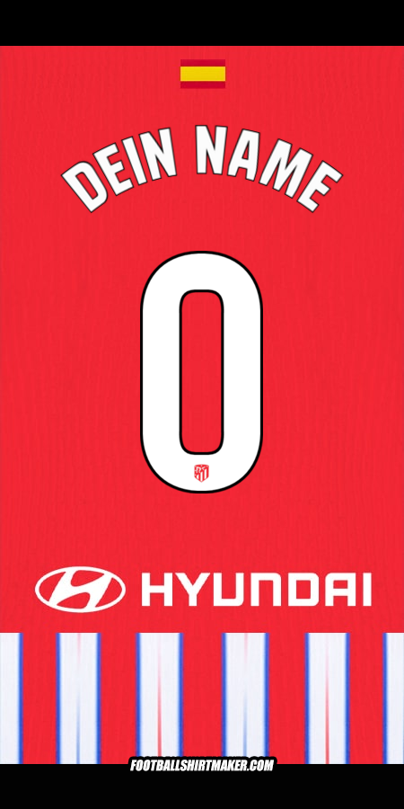 Trikot Atletico Madrid 2024/2025 -  dein name - 0