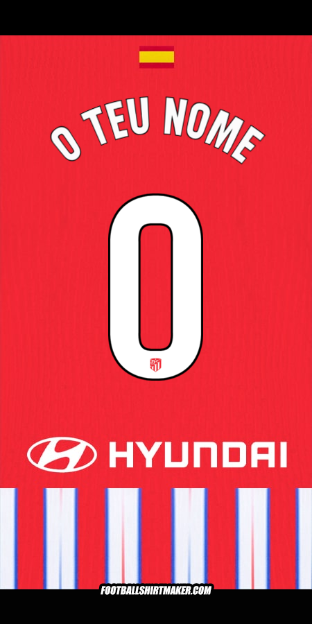 Camisola Atletico Madrid 2024/2025 -  o teu nome - 0