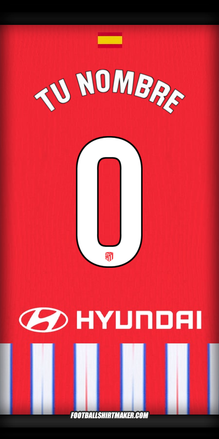 Jersey Atletico Madrid 2024/2025 -  tu nombre - 0