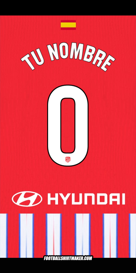 Jersey Atletico Madrid 2024/2025 -  tu nombre - 0