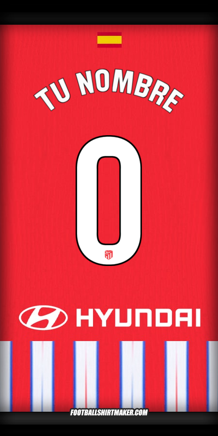 Camiseta Atletico Madrid 2024/2025 -  tu nombre - 0