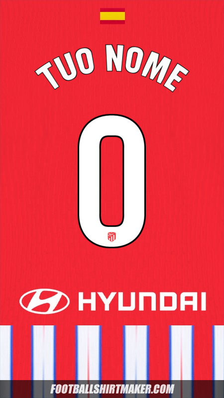 Maglia Atletico Madrid 2024/2025 -  tuo nome - 0