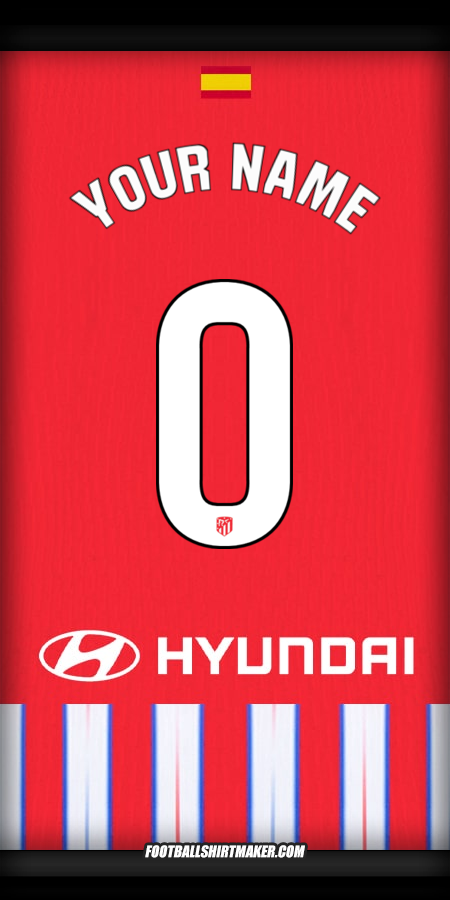 Jersey Atletico Madrid 2024/2025 -  your name - 0