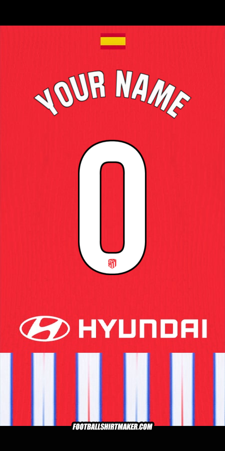 Shirt Atletico Madrid 2024/2025 -  your name - 0