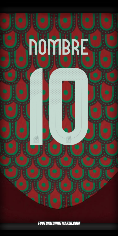Jersey Mexico 2024 -  nombre - 10