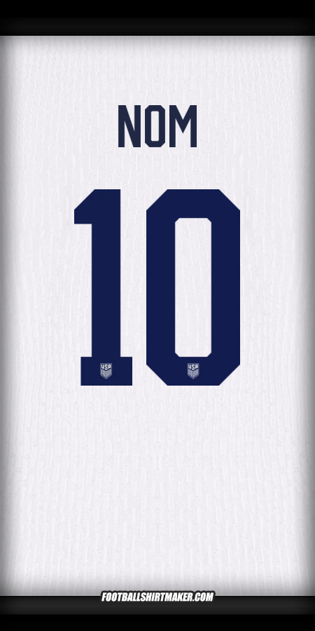 Maillot États-Unis 2024 -  nom - 10