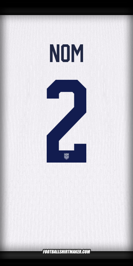 Maillot États-Unis 2024 -  nom - 2