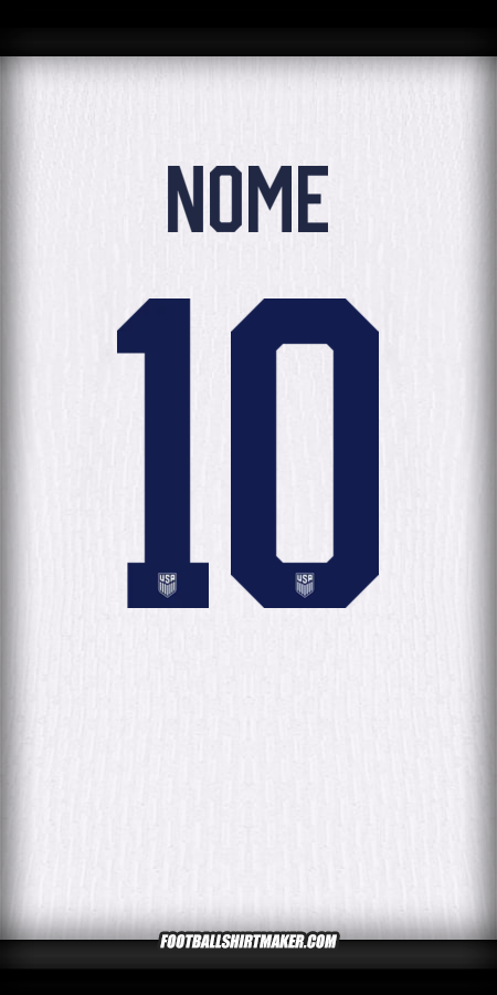 Camisa Estados Unidos 2024 -  nome - 10