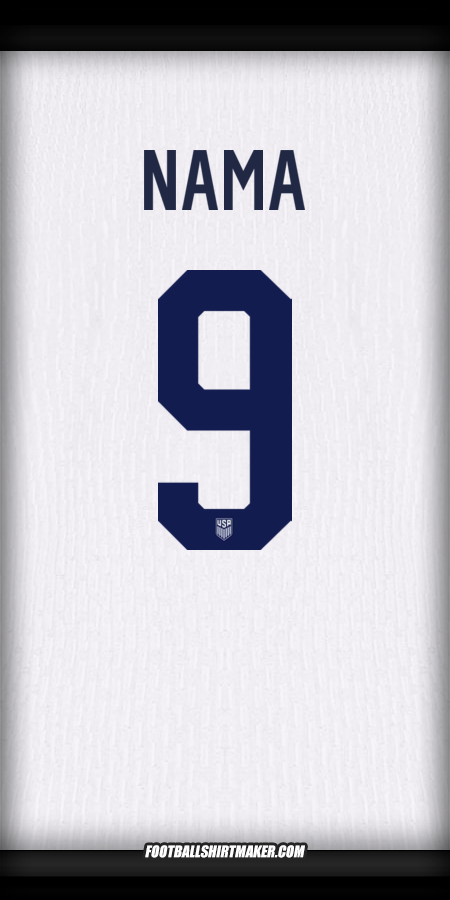 Jersey Amerika Serikat 2024 -  nama - 9