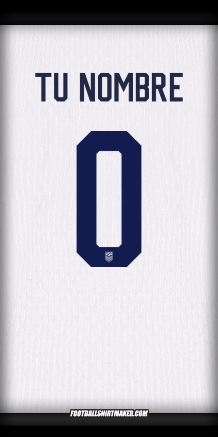 Jersey Estados Unidos 2024 -  tu nombre - 0