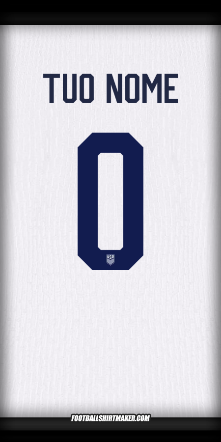 Maglia Stati Uniti 2024 -  tuo nome - 0
