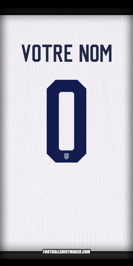 Maillot États-Unis 2024 -  votre nom - 0