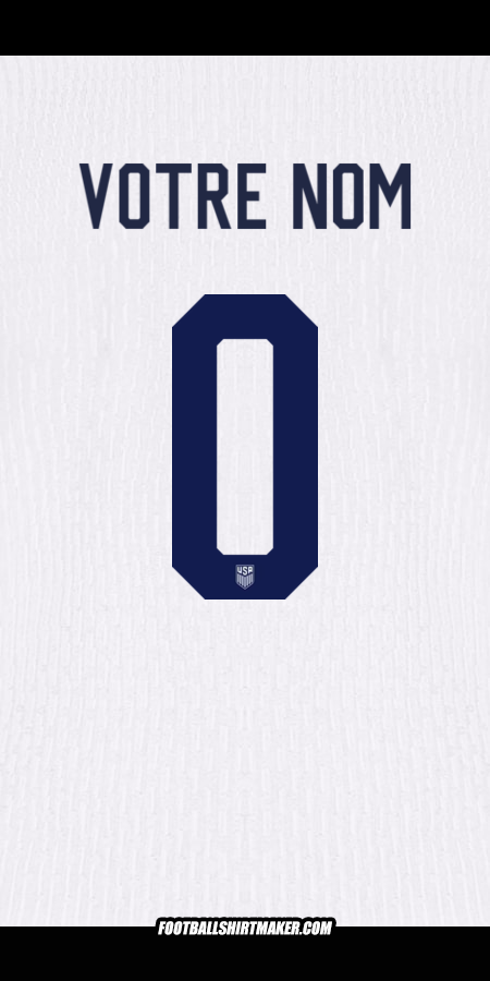 Maillot États-Unis 2024 -  votre nom - 0